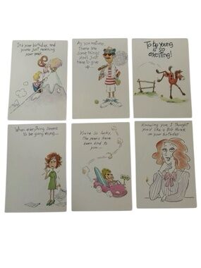 🦋 5/$25 - Vintage Birthday Card Bundle